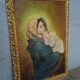 Oil painting on canvas Virgin and Child portrait 1940 - 102/72cm