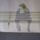 Claudio morra - original drawing - 1974 - man on a bench