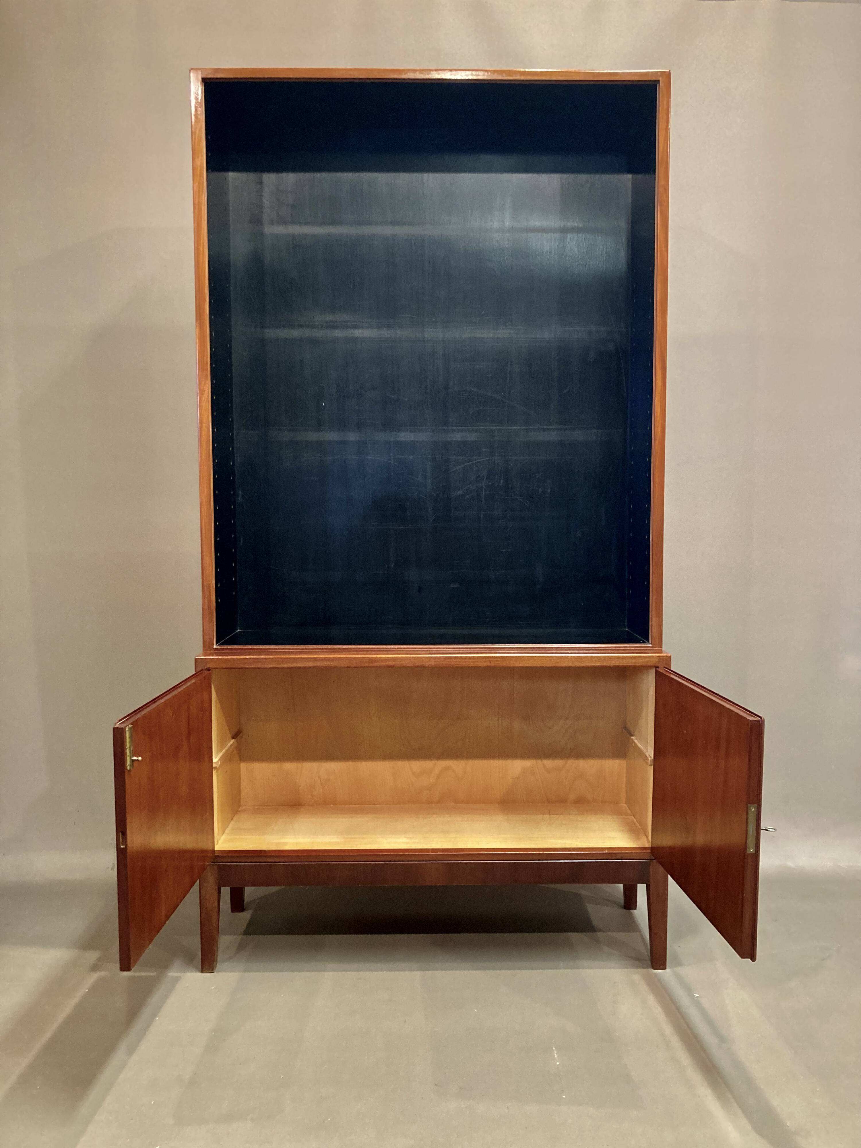 Large modular bookcase Scandinavian design 1950.