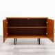 1960s walnut two-door cabinet.