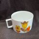 Large high Berry cup porcelain creation Lourioux France