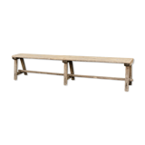 Wooden farm bench