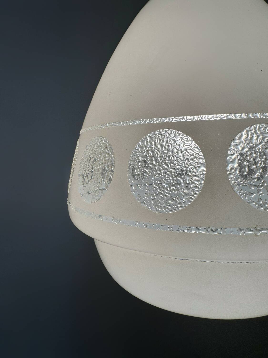 Space Age design glass chandelier from the 70s