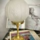 Lampe art déco avec pied en bronze