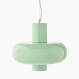 Benjamin office pendant light in green, Monoprix