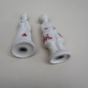Salt and pepper shakers, ceramic Churchill England