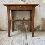 Oak console side table