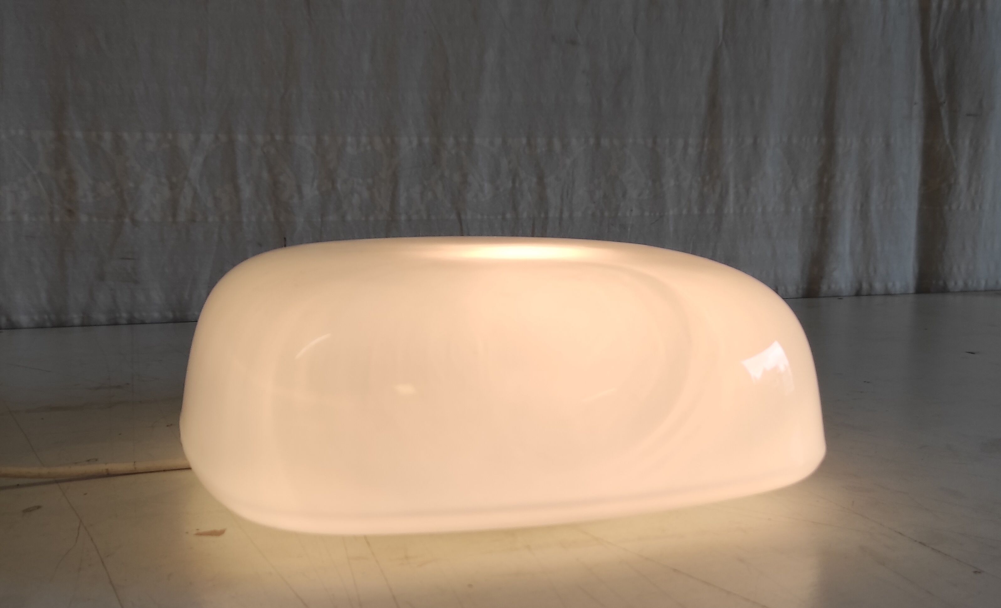 Ceiling light or square opaline globe wall light - 1950s/60s