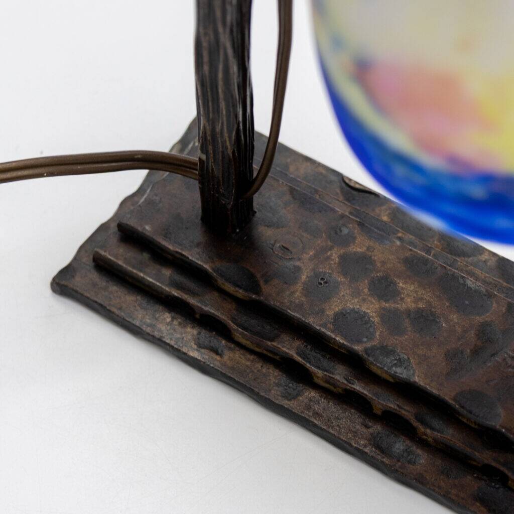 French Art Deco Degué table lamp