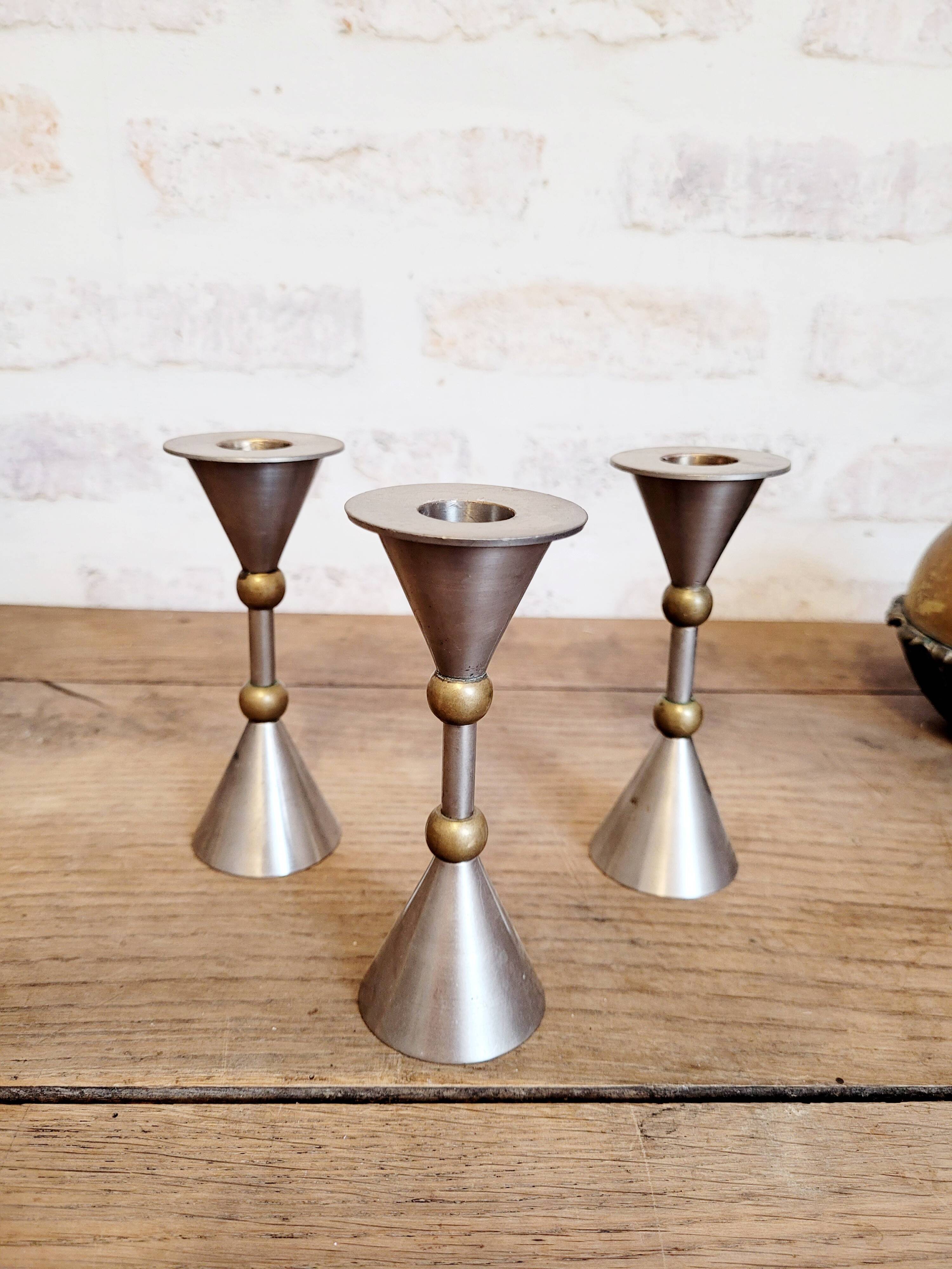 Candle holder trio