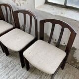 4 Scandinavian mahogany chairs