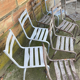 14 metal bistro chairs