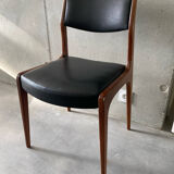 4 scandinavian teak chairs