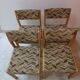 Lots of 4 vintage wooden chairs