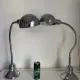Pair of vintage 1940 Jumo 210 chrome desk lamps - 50 cm
