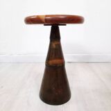 Pair of industrial stools foot in copper metal