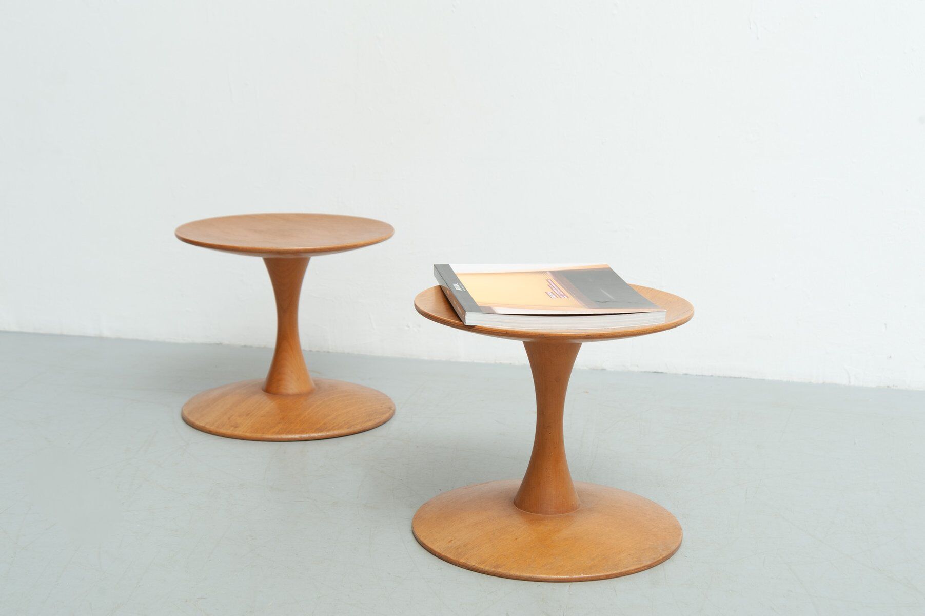 Set of 2x stools by Nanna Ditzel for Kolds Sawmill, 1960s