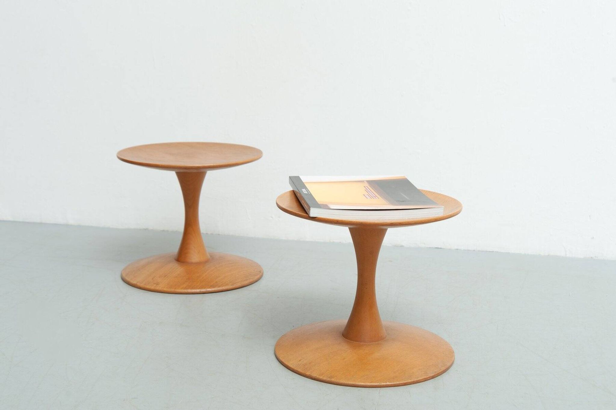 Set of 2x stools by Nanna Ditzel for Kolds Sawmill, 1960s