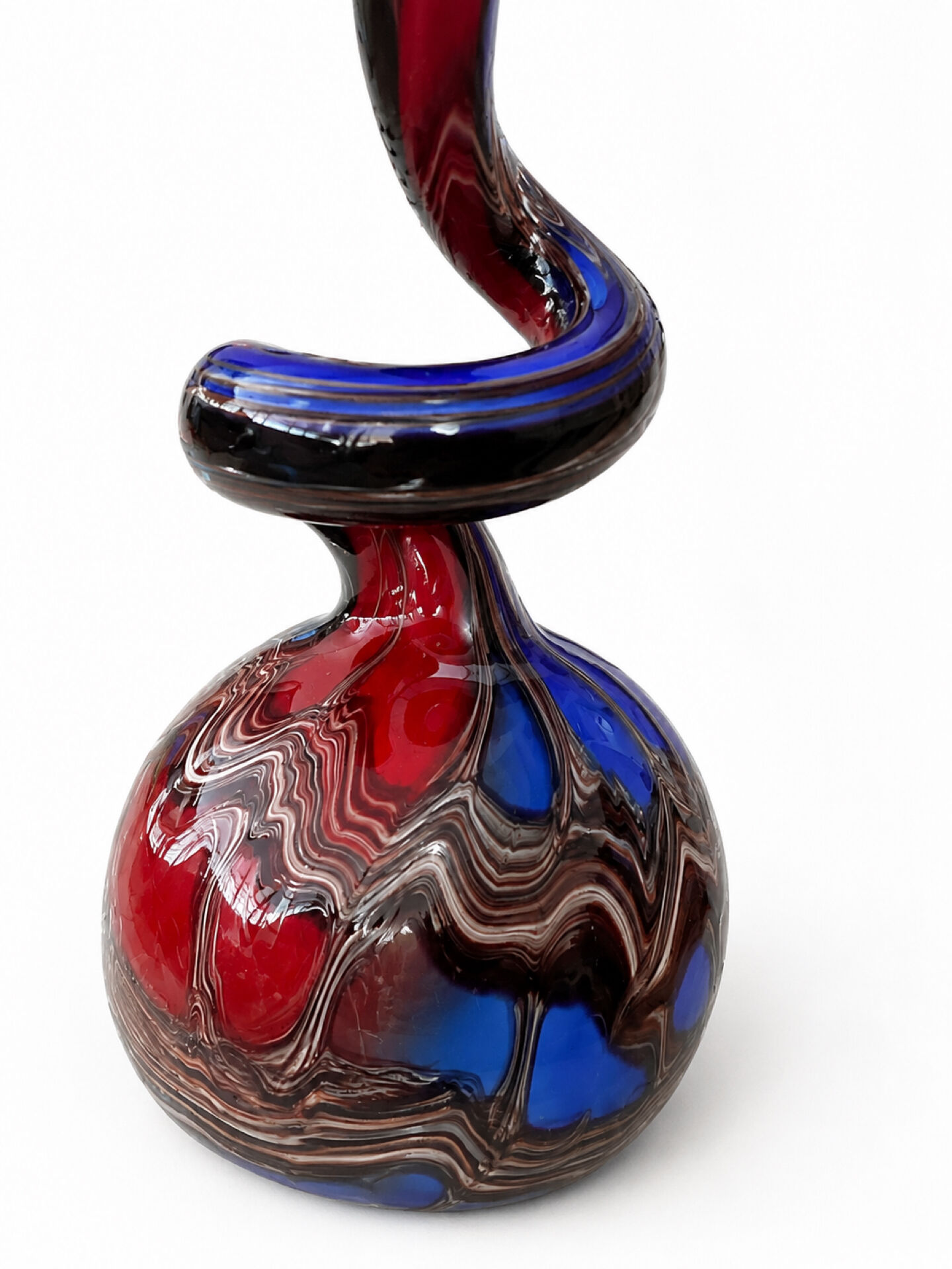Vase de sol en verre de Murano sculpture 64 cm style mid-century moderne Fenicio Somm