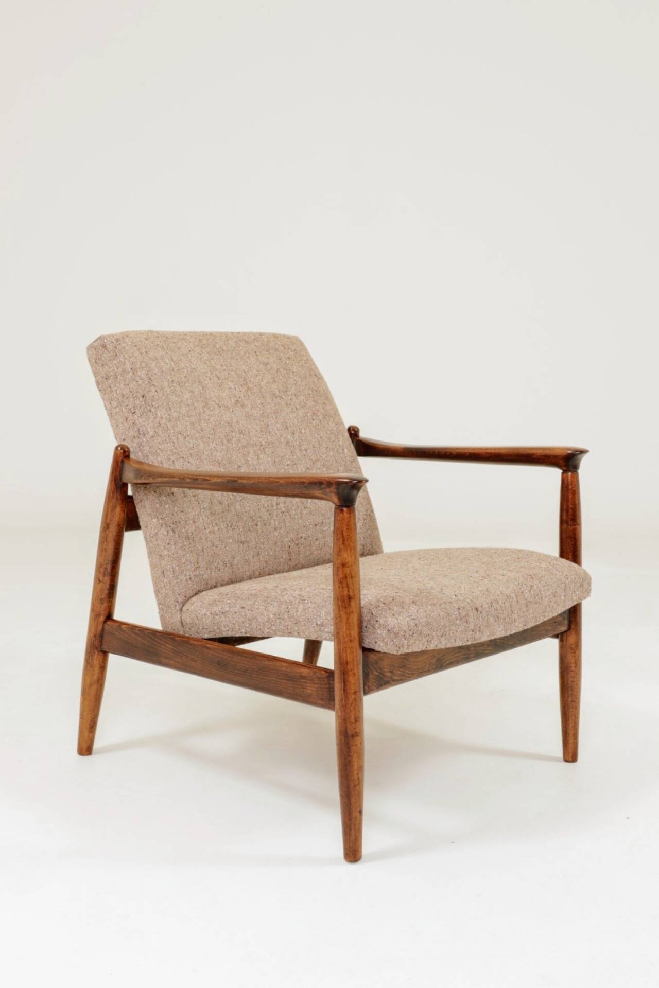 Vintage long chair marshmallow granola 1960 by E.Homa