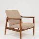 Vintage long chair marshmallow granola 1960 by E.Homa