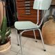 Chaise Formica verte vintage