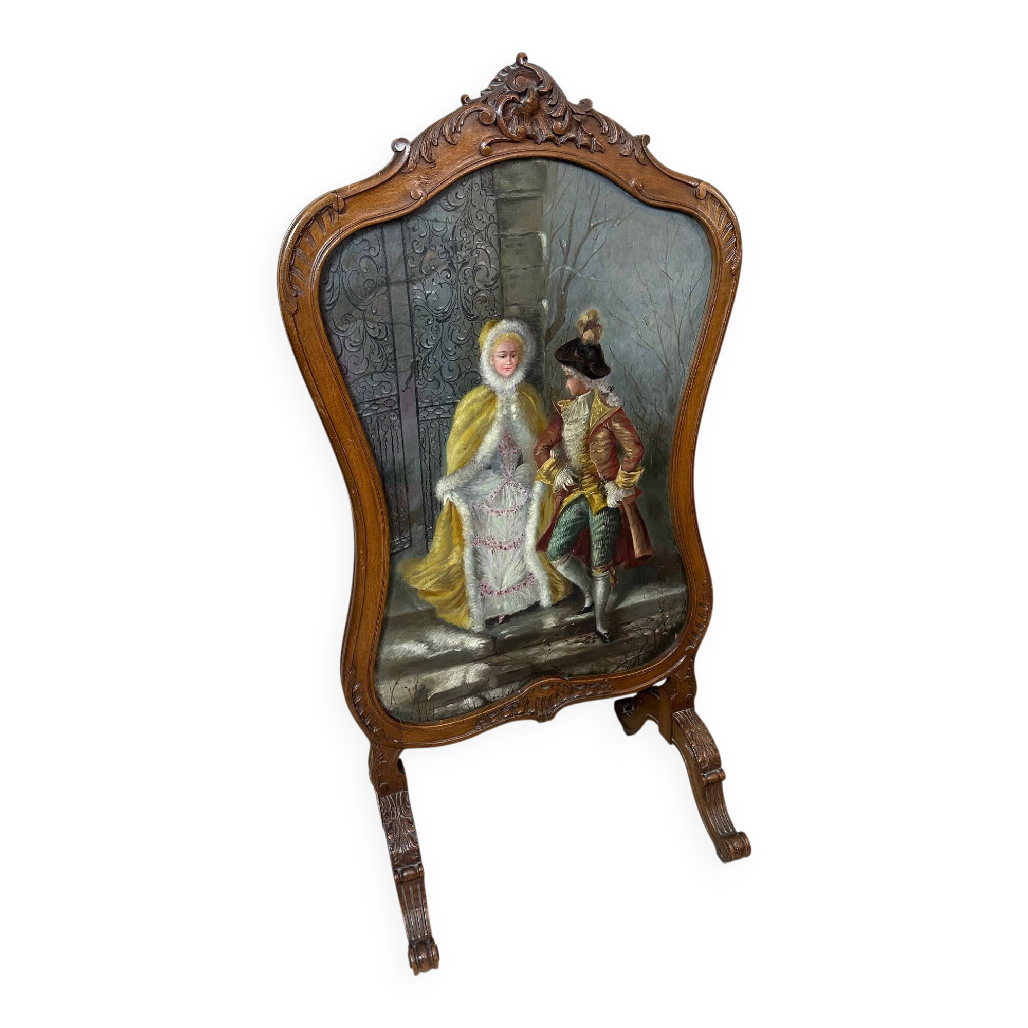Louis XV style fire screen