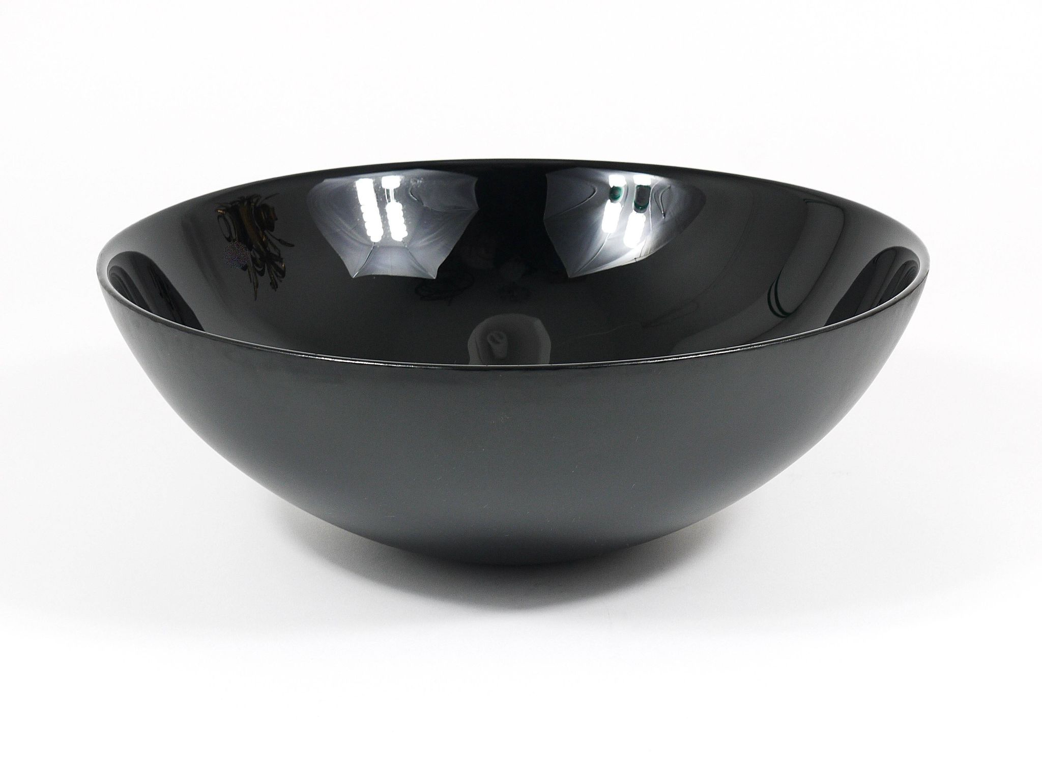 Grand Bol Centre Noir Riedel x Mesa Design, Post-Modernisme Italie, 1980