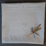 Old linen tablecloth