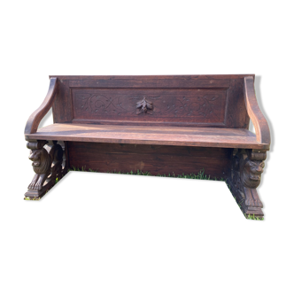 Old oak bench