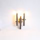 Chrome wall light by Sciolari for Boulanger, Belgium 1970s