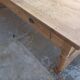 Grande table de communauté en chêne et sapin
