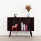 Mahogany bookcase, Danish design, 1970s, manufacturer: Bramin