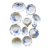Table service Digoin Sarreguemines - blue and white