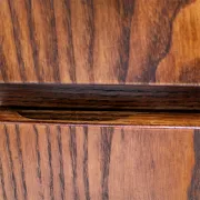 Brutalist Style Italian Dry Bar made of Wood and Glass, Drinks Cabinet