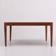 Teak coffee table Laminated top 1960s Scandinavian