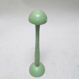 Green wooden hat holder