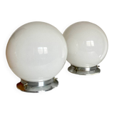 Opaline globe ceiling light