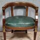 Fauteuil de bureau époque Empire en acajou et bronzes dorés vers 1820
