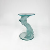 Table d’appoint en verre spiralé Ravello, années 1980