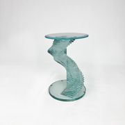 Table d’appoint en verre spiralé Ravello, années 1980