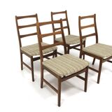 4 chaises scandinave en noyer, Suède, 1960