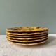 Series of 6 Sarreguemines slip plates