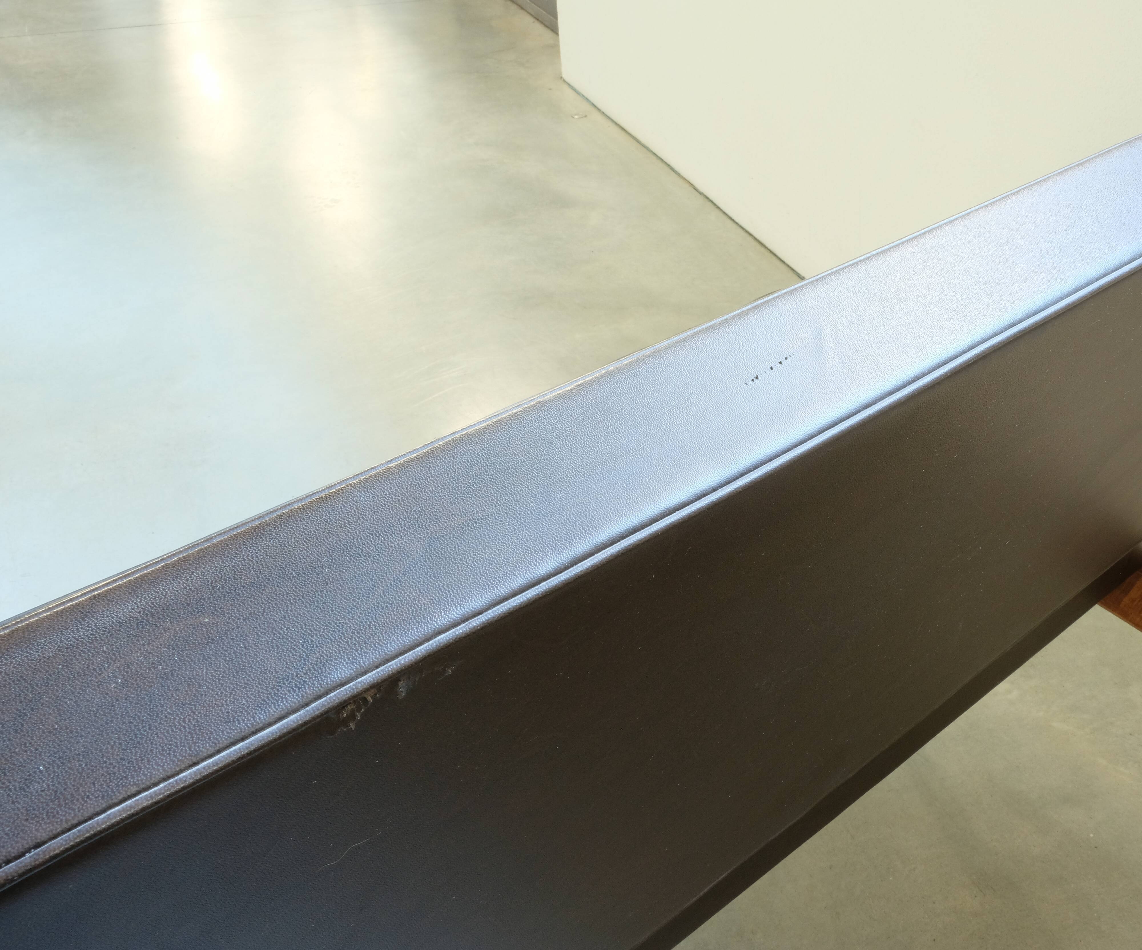 Sofa by Anonima Castelli in teak and skai, 1950s