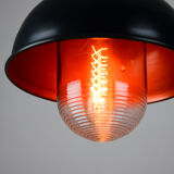 Vintage antracite industrial hanging light from TEP