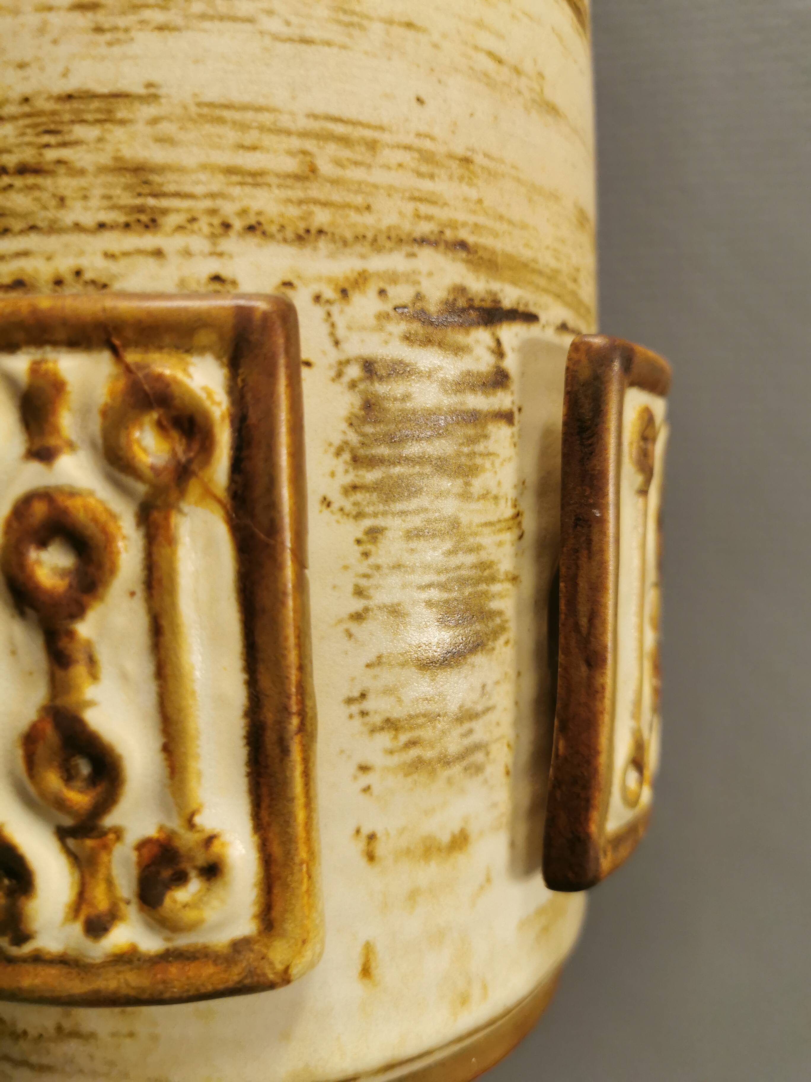 Ceramic hanging lamp by Danish Søholm, estimated 1960s.