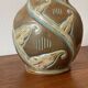 Imposing enamelled stoneware vase Mougin Nancy by Legrand - Art Deco