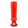 Postmodernist vase, red glass, Poland, 1970s