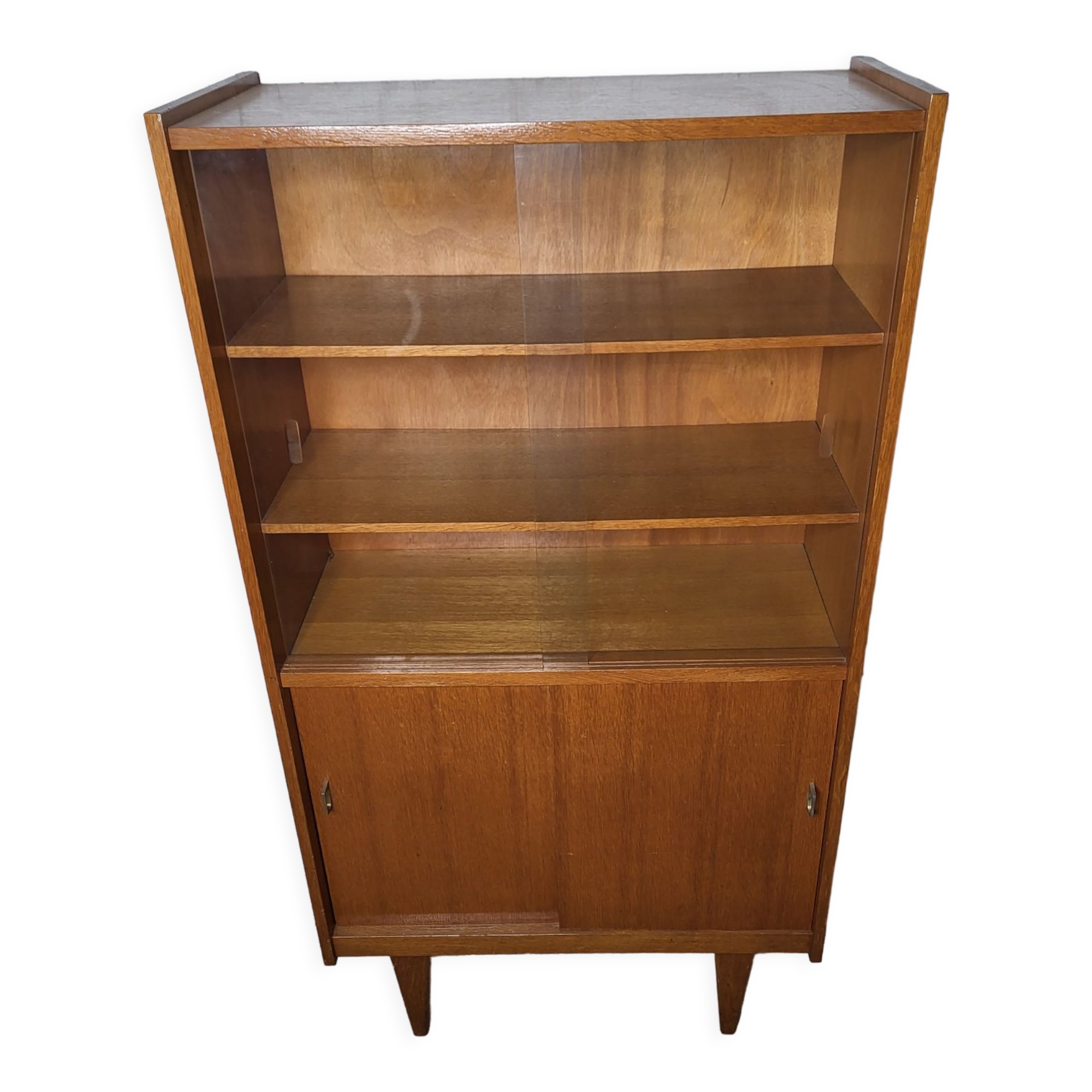 Showcase bookcase 70's feet compass