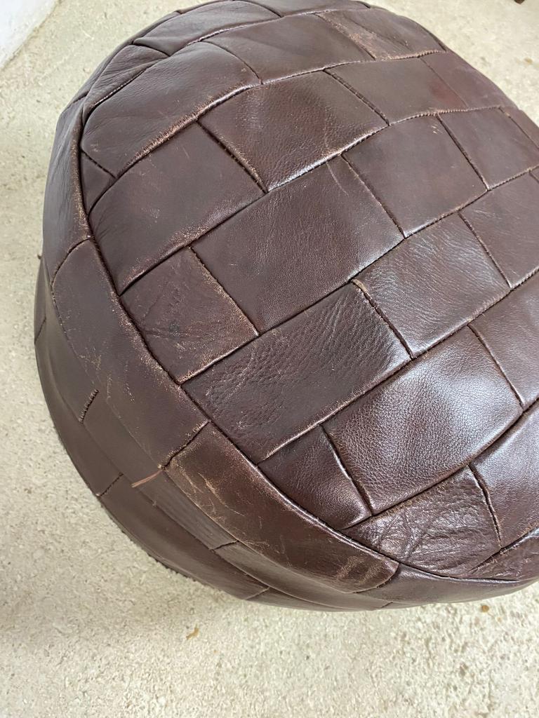 VINTAGE PATCHWORK OTTOMAN / FOOTREST